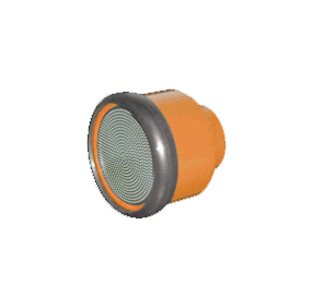 Dramm 1000PLC-W Orange Head Water Breaker - 50 per case - Water Breakers